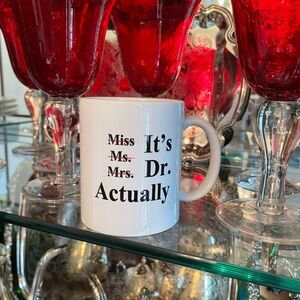 White It’s Dr. Actually Mug